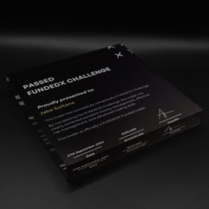 ACRYLIC FUNDED CERTIFICATE PLAQUE